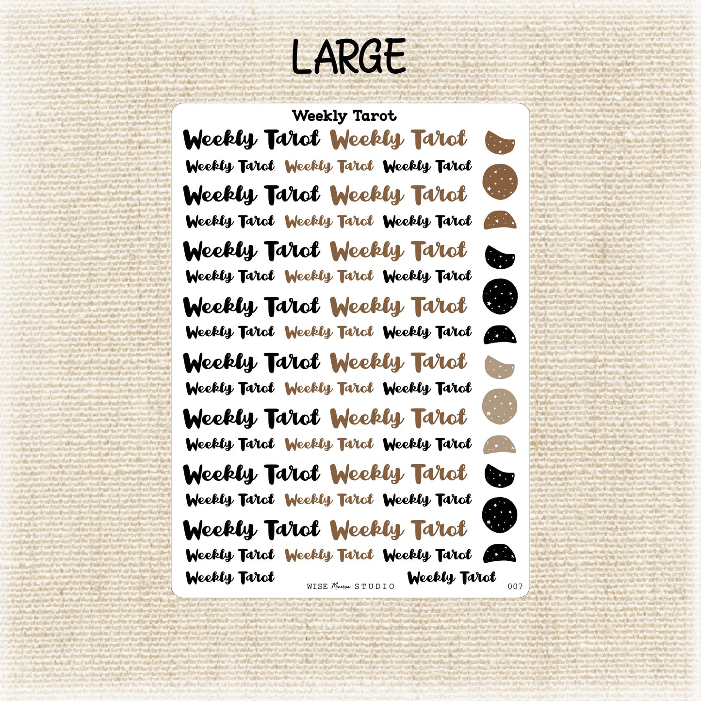 Weekly Tarot Stickers