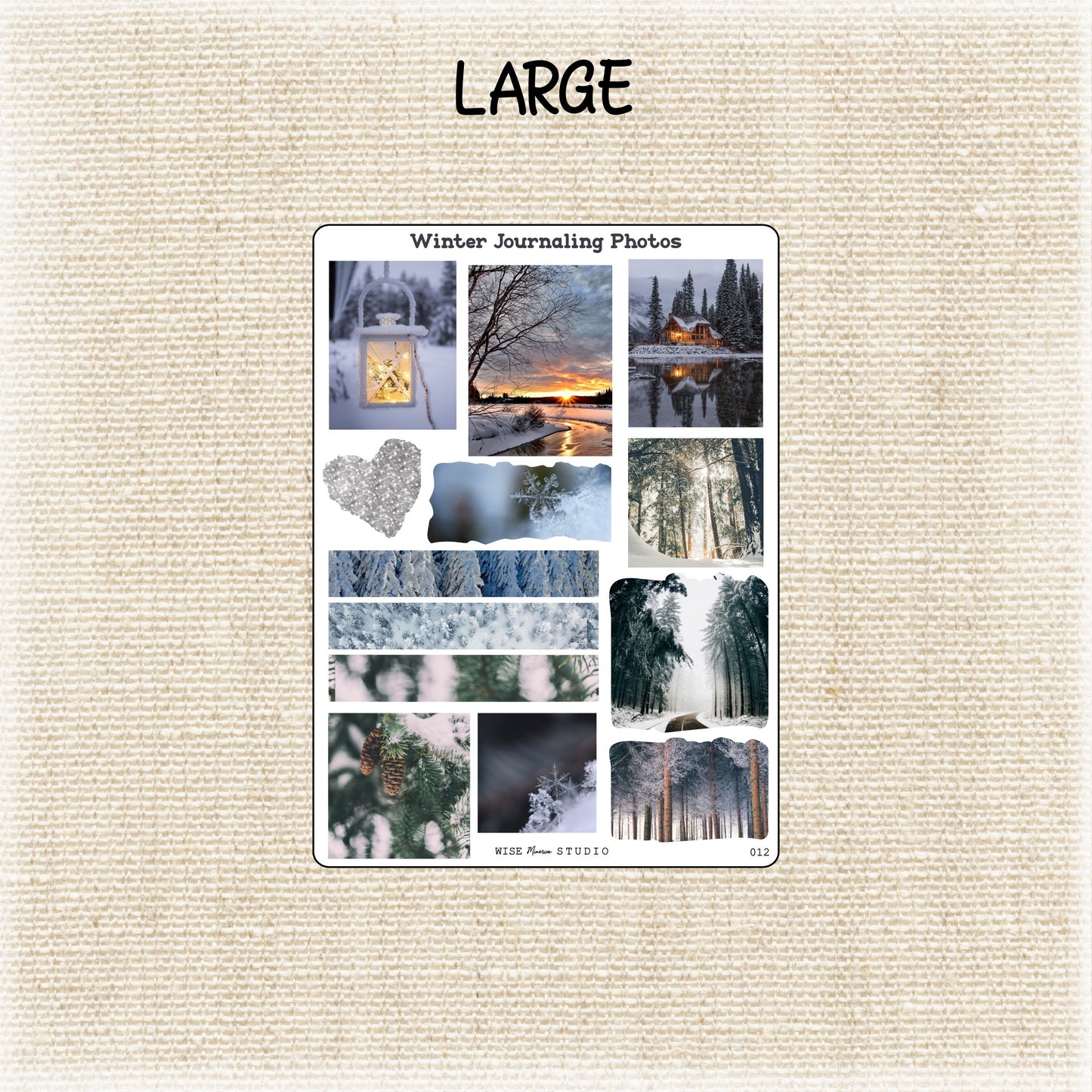 Winter Journaling Photos Stickers