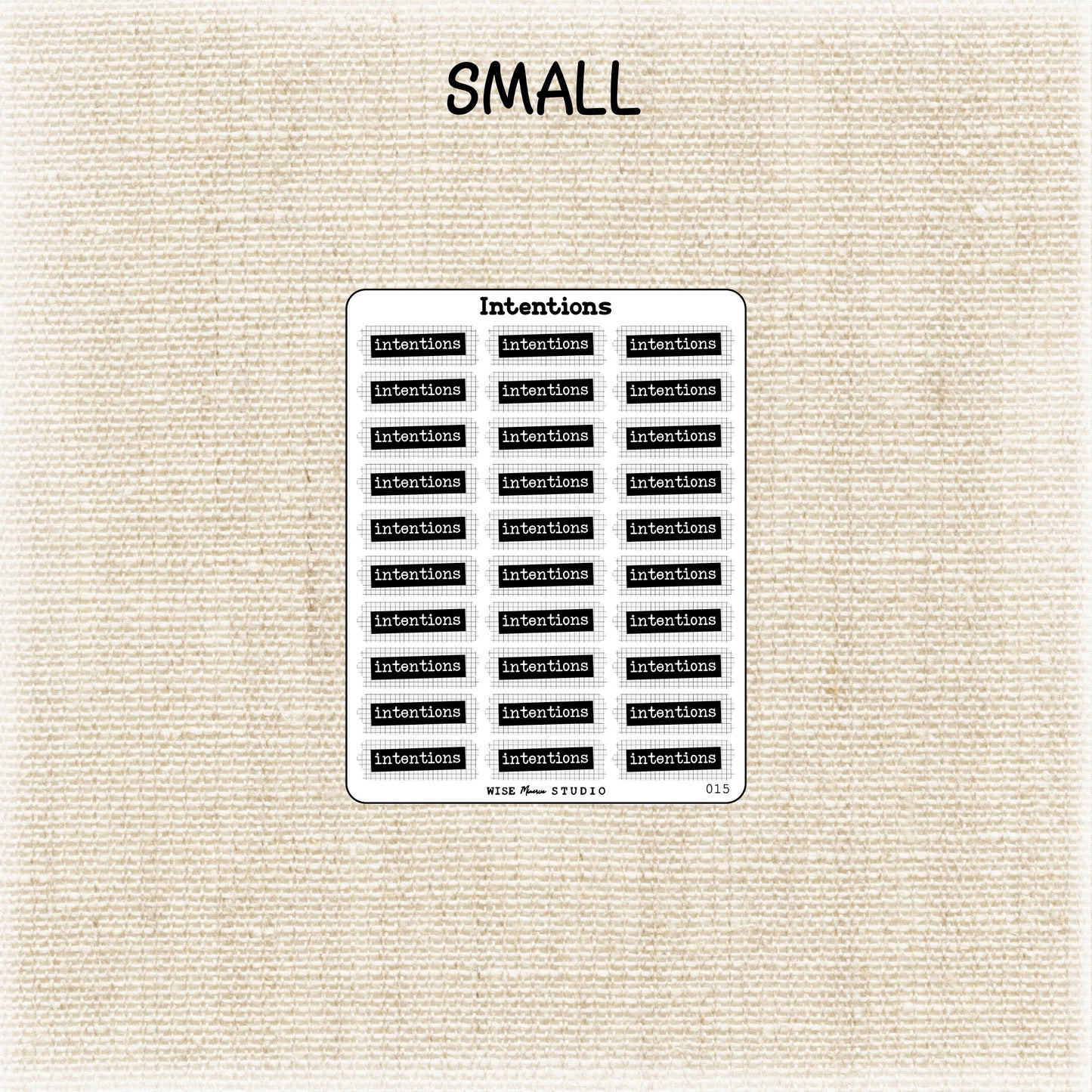 Intentions Stickers