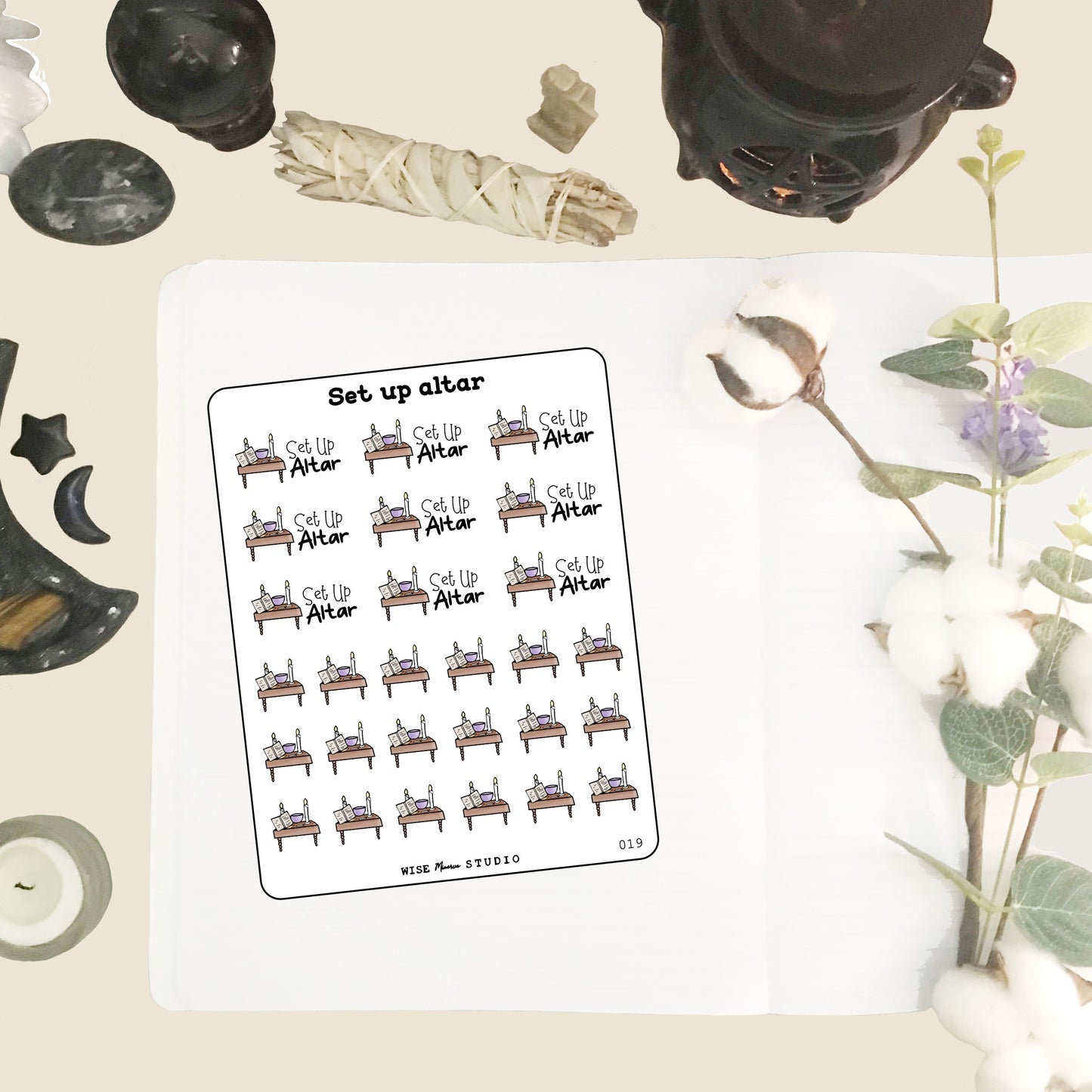Set Up Altar Stickers