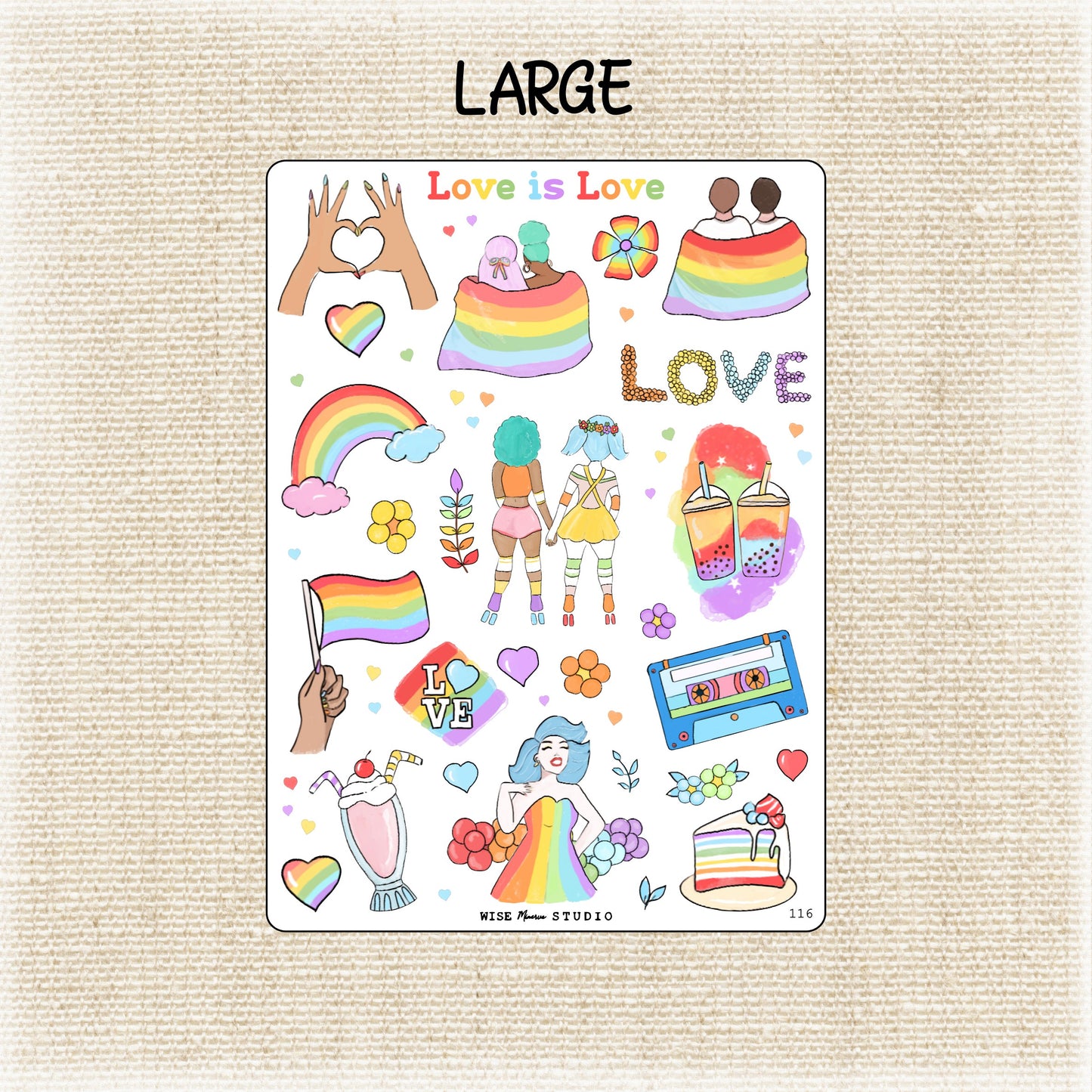 Love is Love Stickers