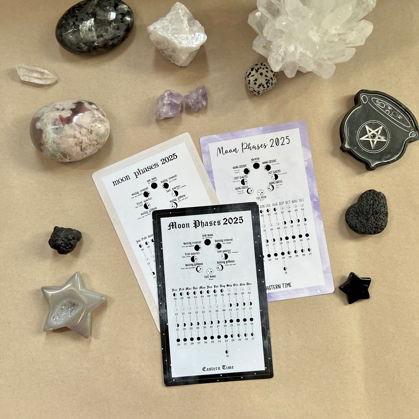 2025 Moon Phases Dashboard Sticker