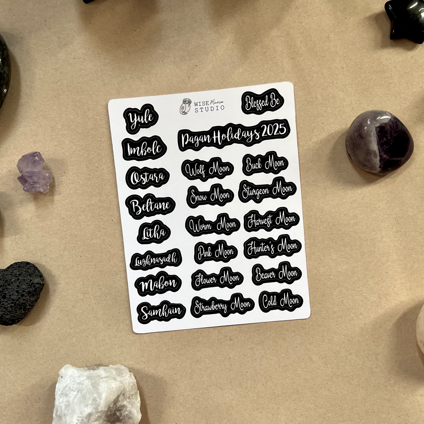 2025 Pagan Holidays Stickers