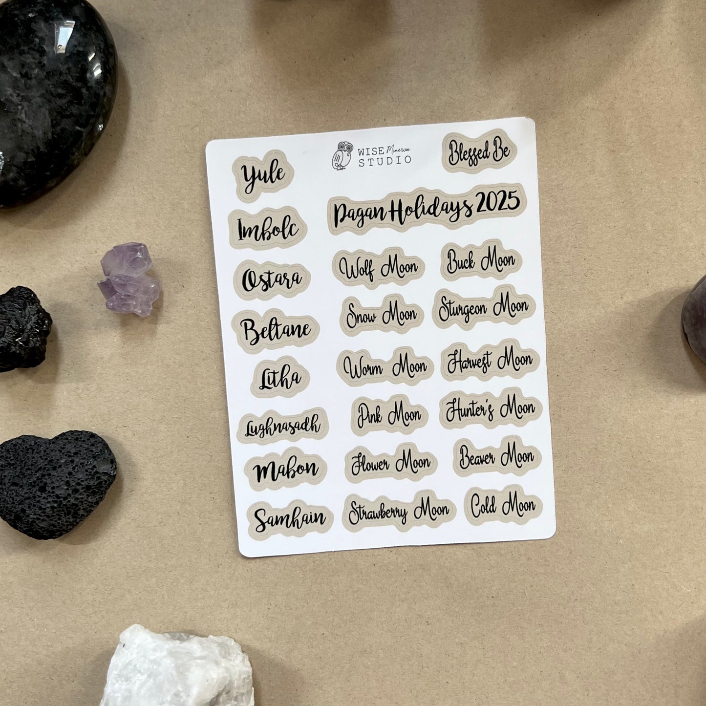 2025 Pagan Holidays Stickers
