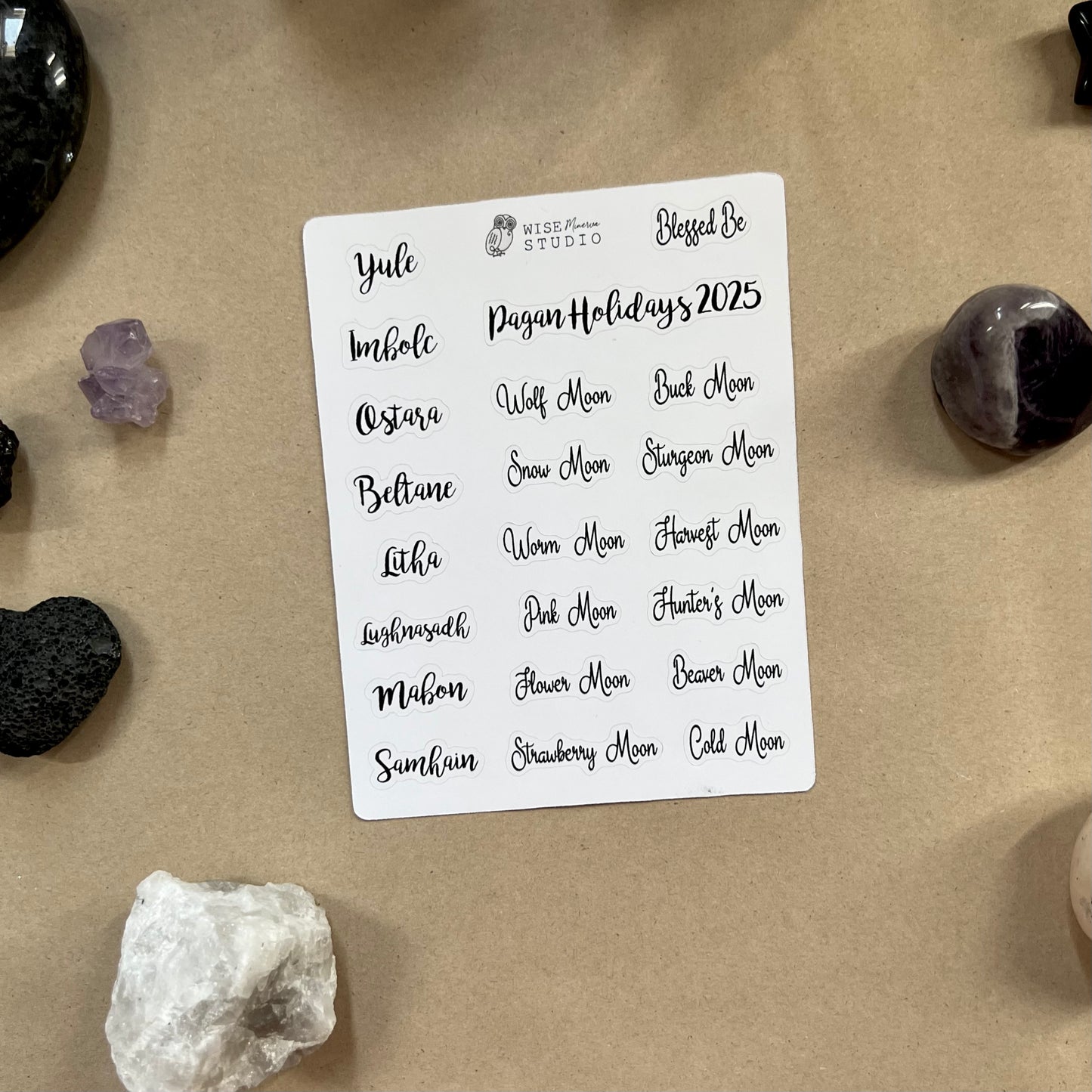 2025 Pagan Holidays Stickers