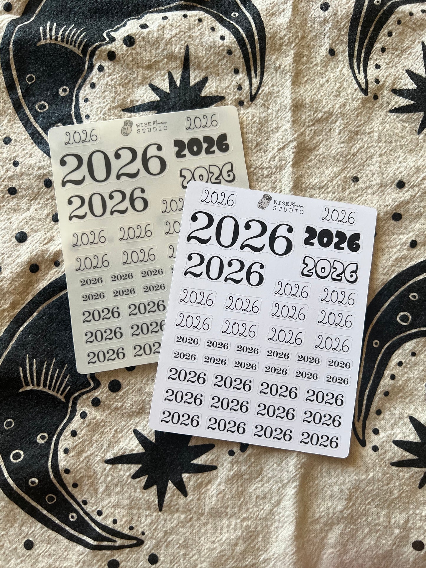 2026 Script Planner Stickers