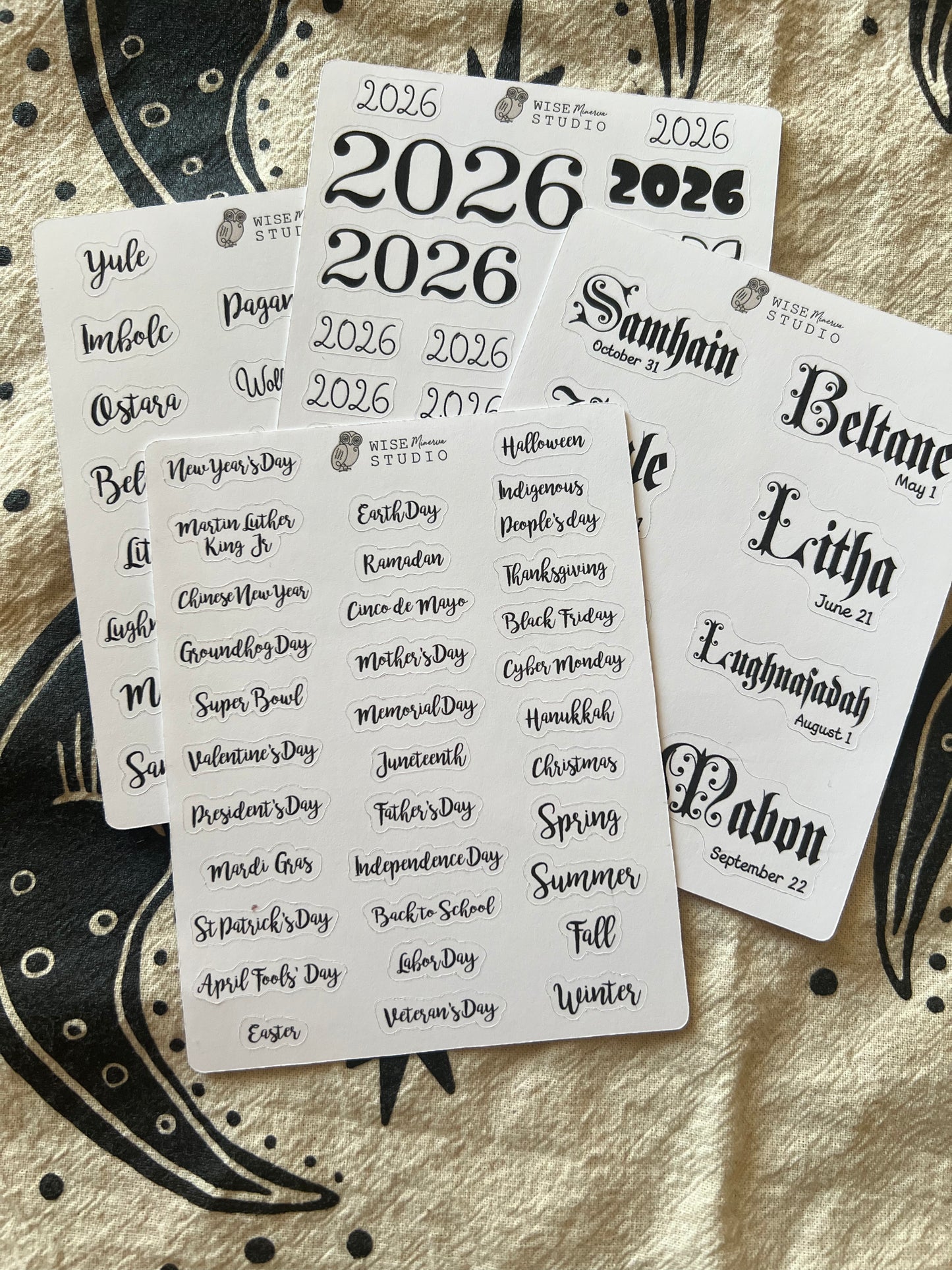 2026 BUNDLE Script Planner Stickers