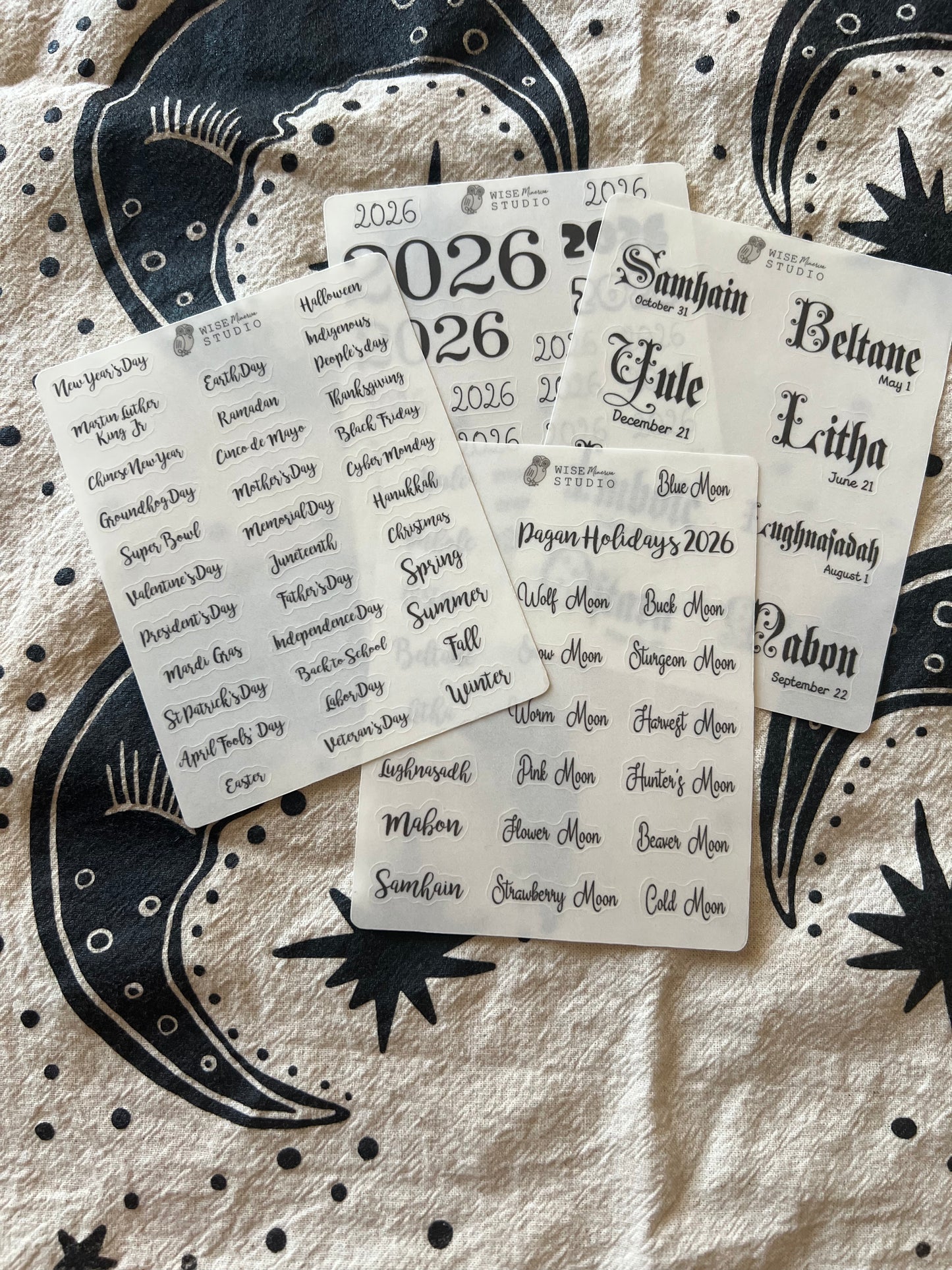 2026 BUNDLE Script Planner Stickers