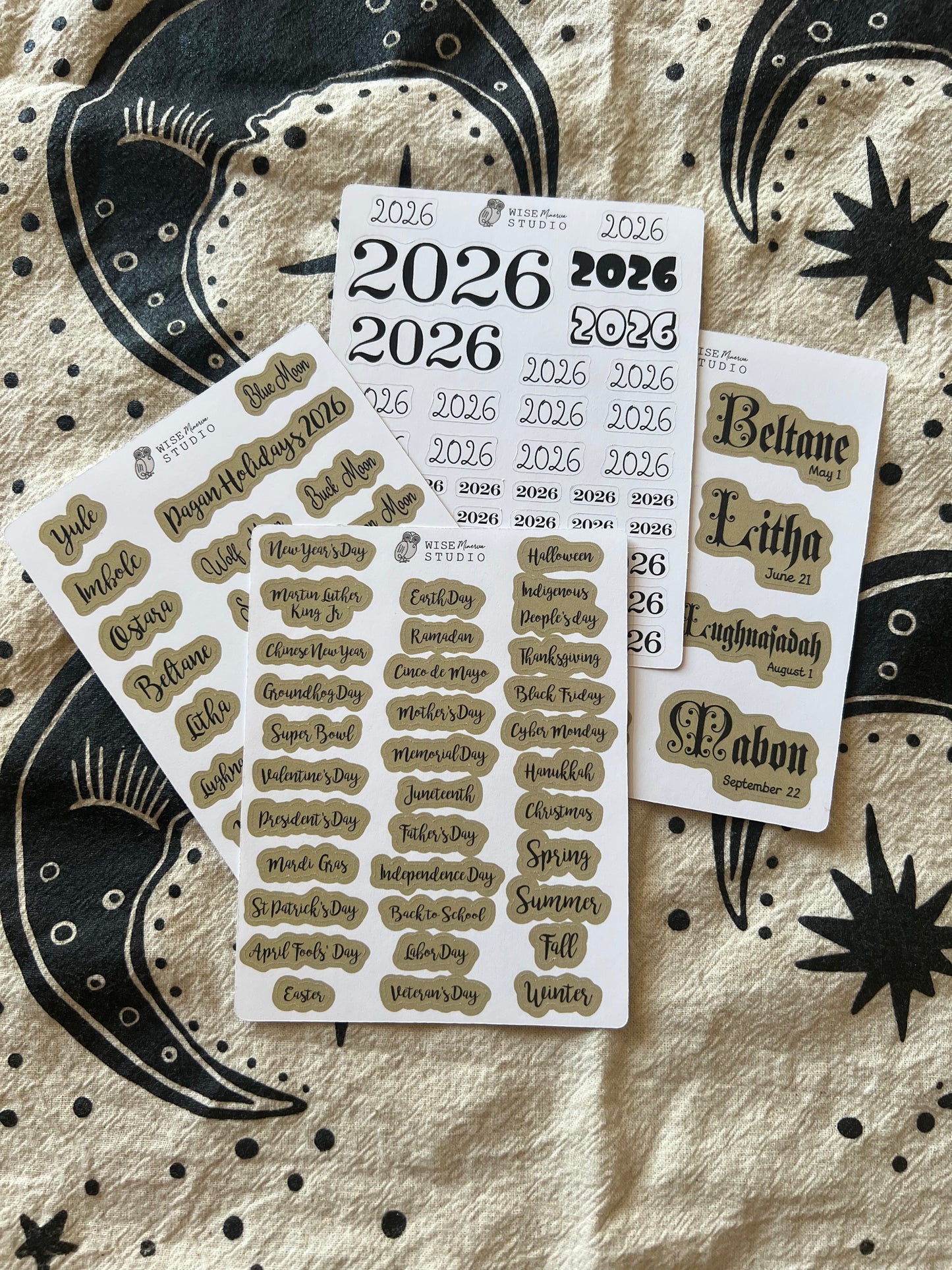 2026 BUNDLE Script Planner Stickers