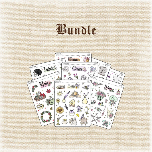 Pagan Sabbats Deco (2.0) Stickers BUNDLE SMALL