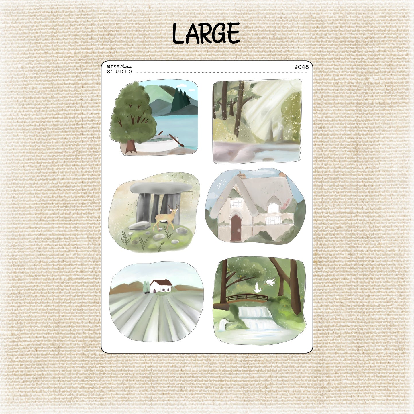 Nature Landscapes Stickers