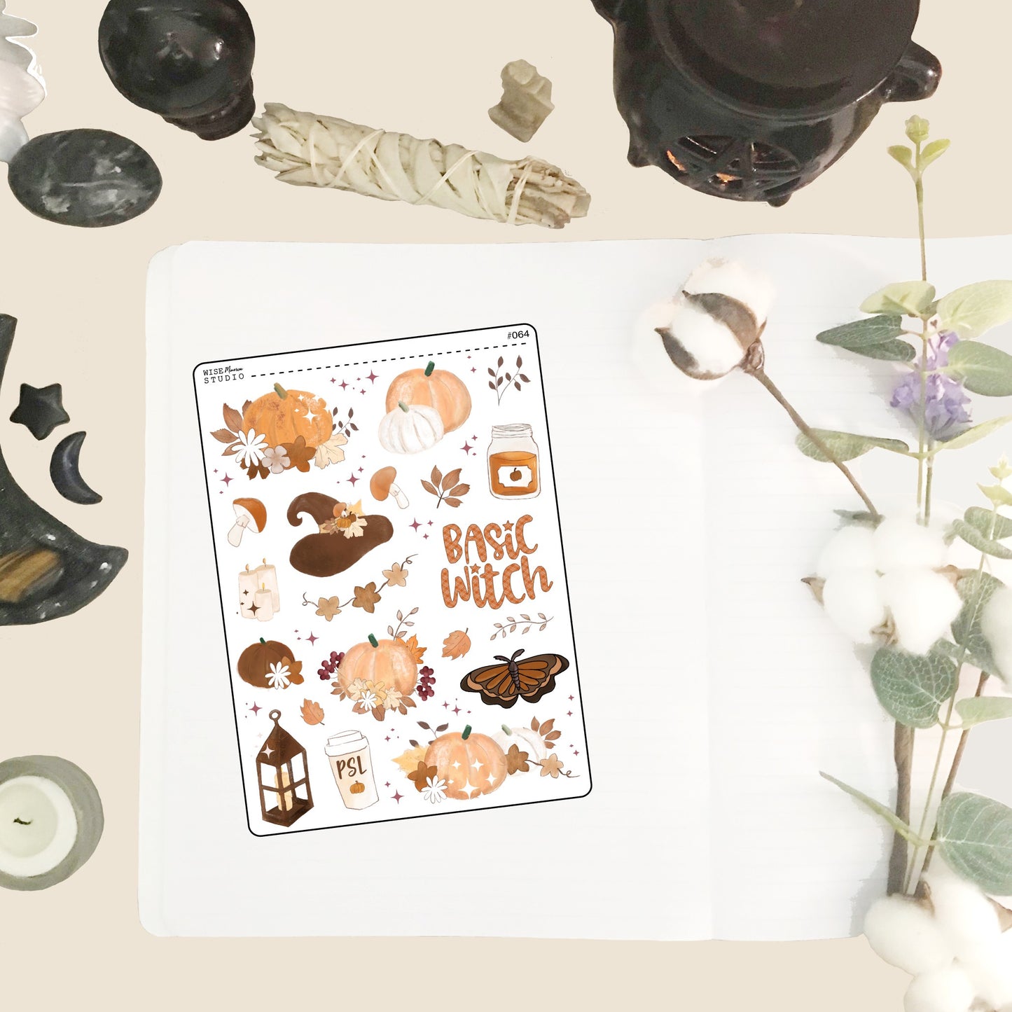 Basic Witch Planner Stickers