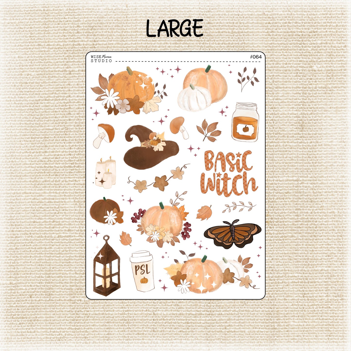 Basic Witch Planner Stickers