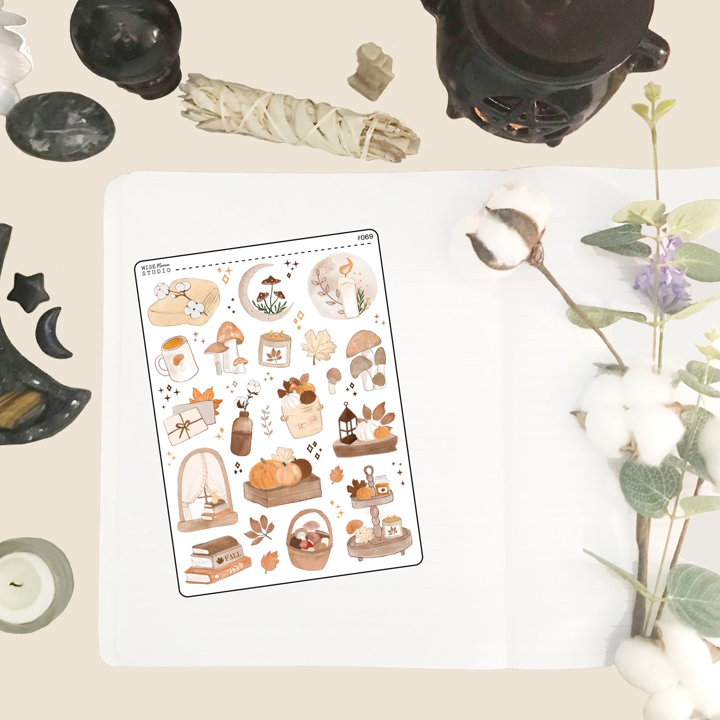 Hello Fall Planner Stickers