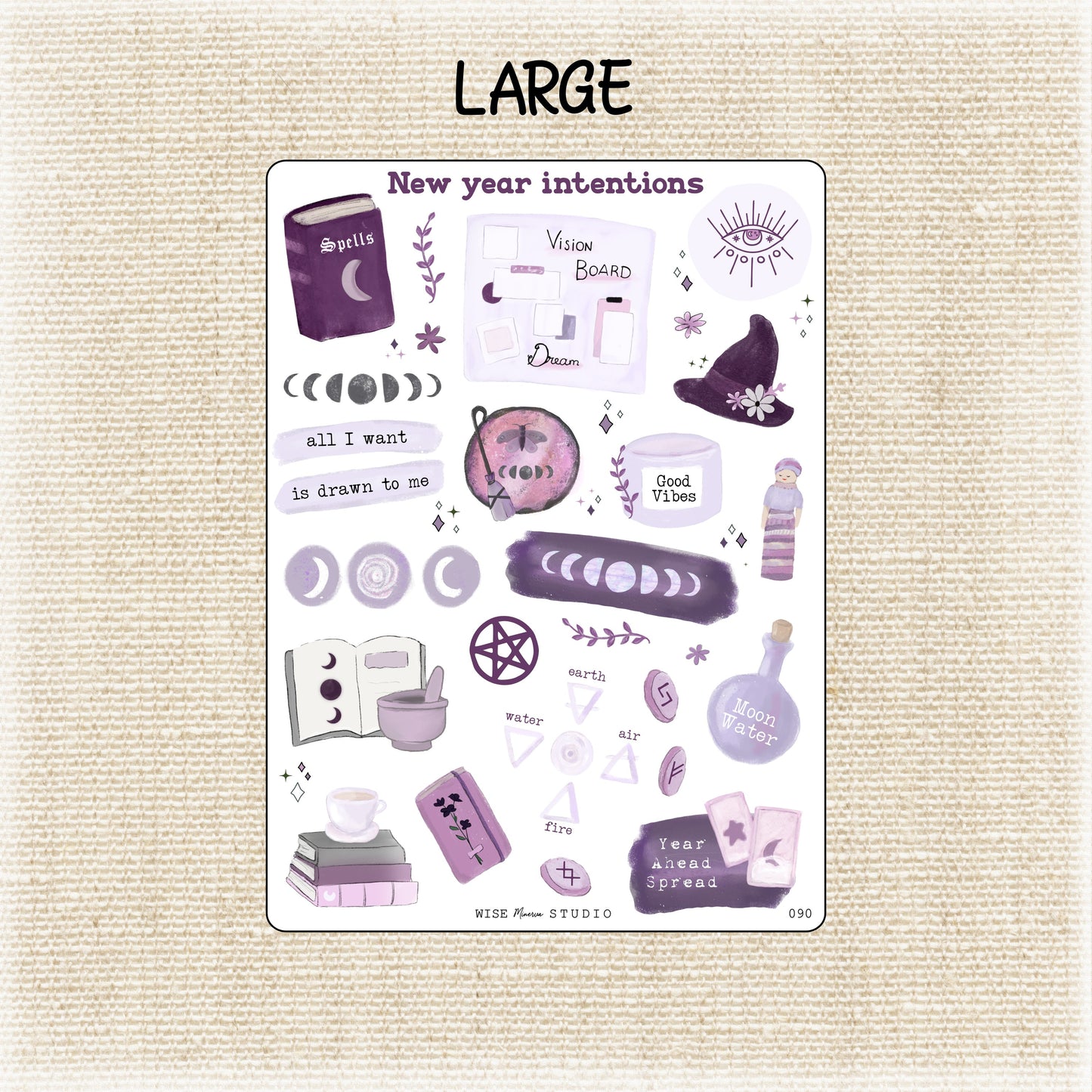 New Year Intentions Stickers