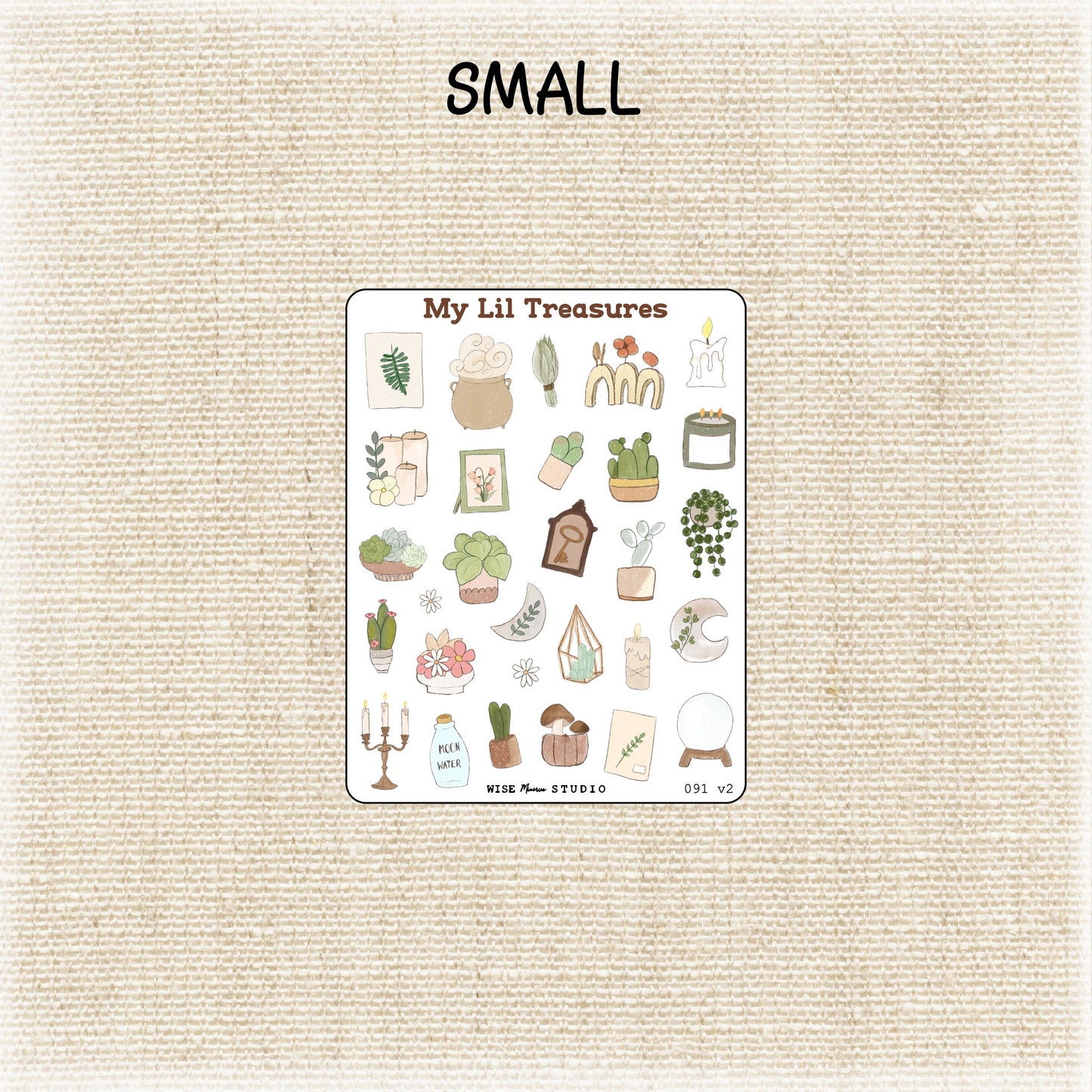 Lil Treasures Bookshelf Stickers