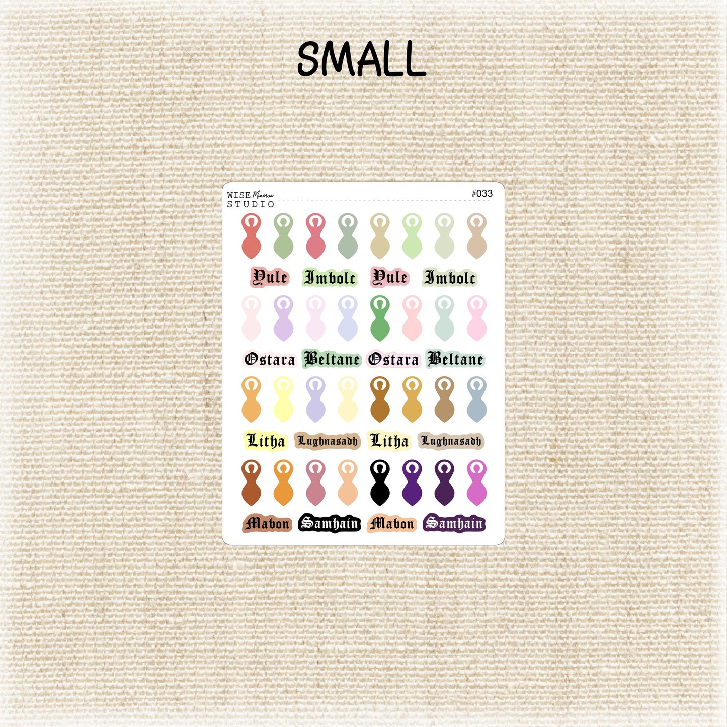 Triple Goddess Sabbats Stickers