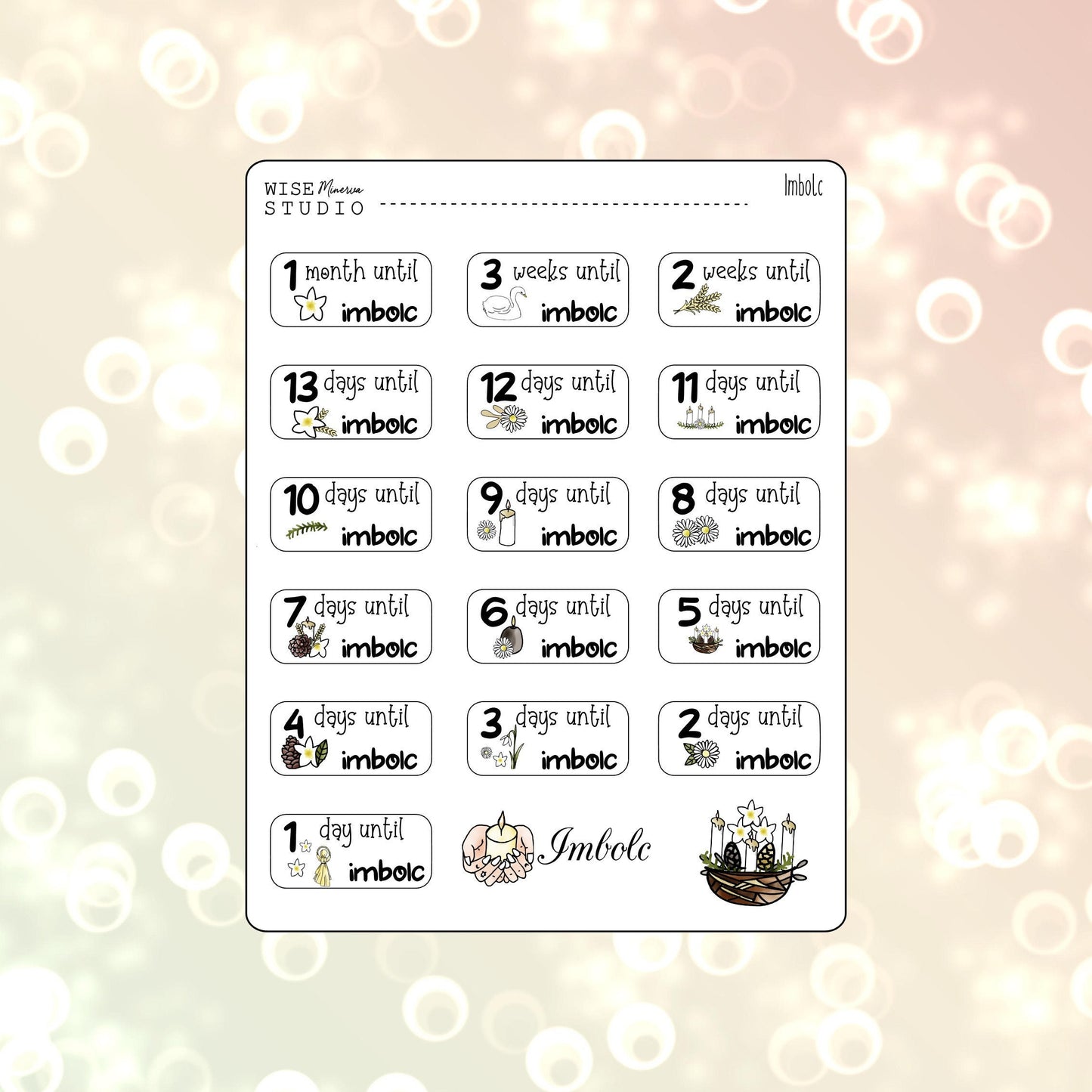 Countdown to Sabbats Stickers