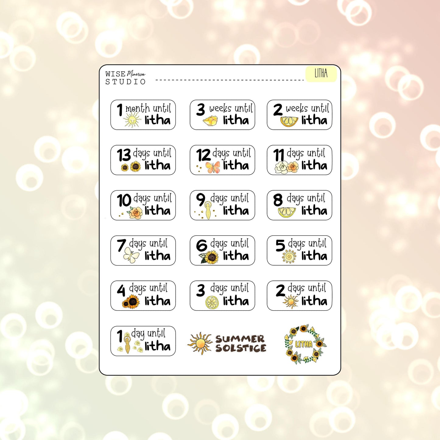 Countdown to Sabbats Stickers