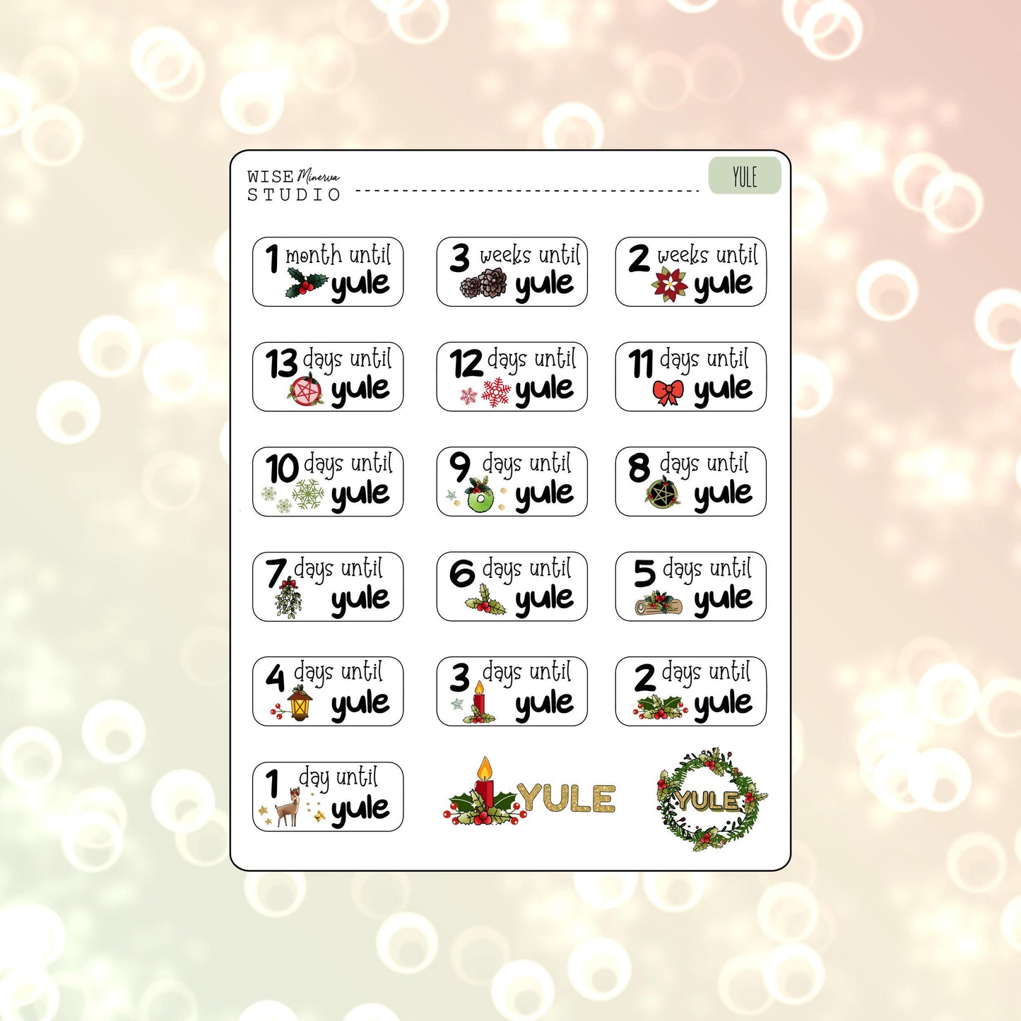 Countdown to Sabbats Stickers