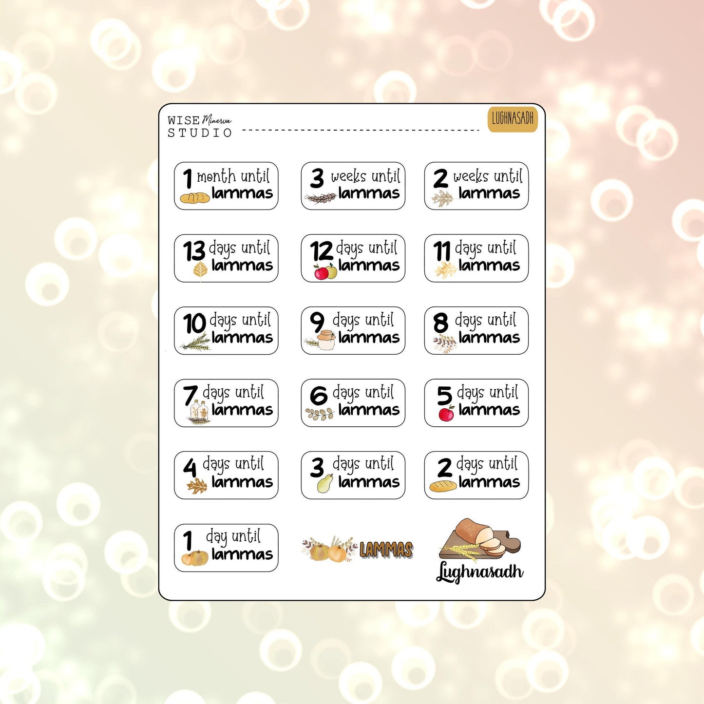 Countdown to Sabbats Stickers