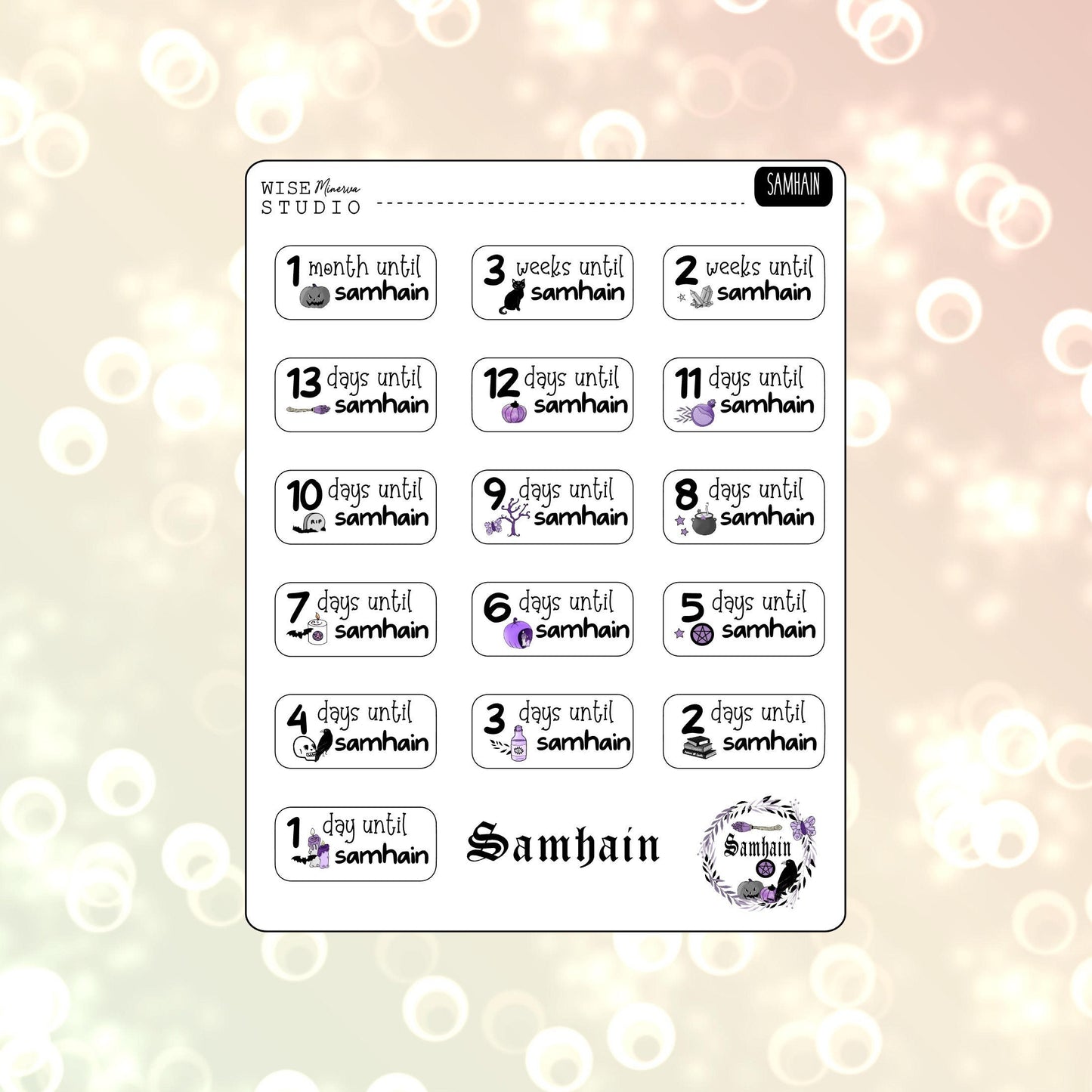 Countdown to Sabbats Stickers