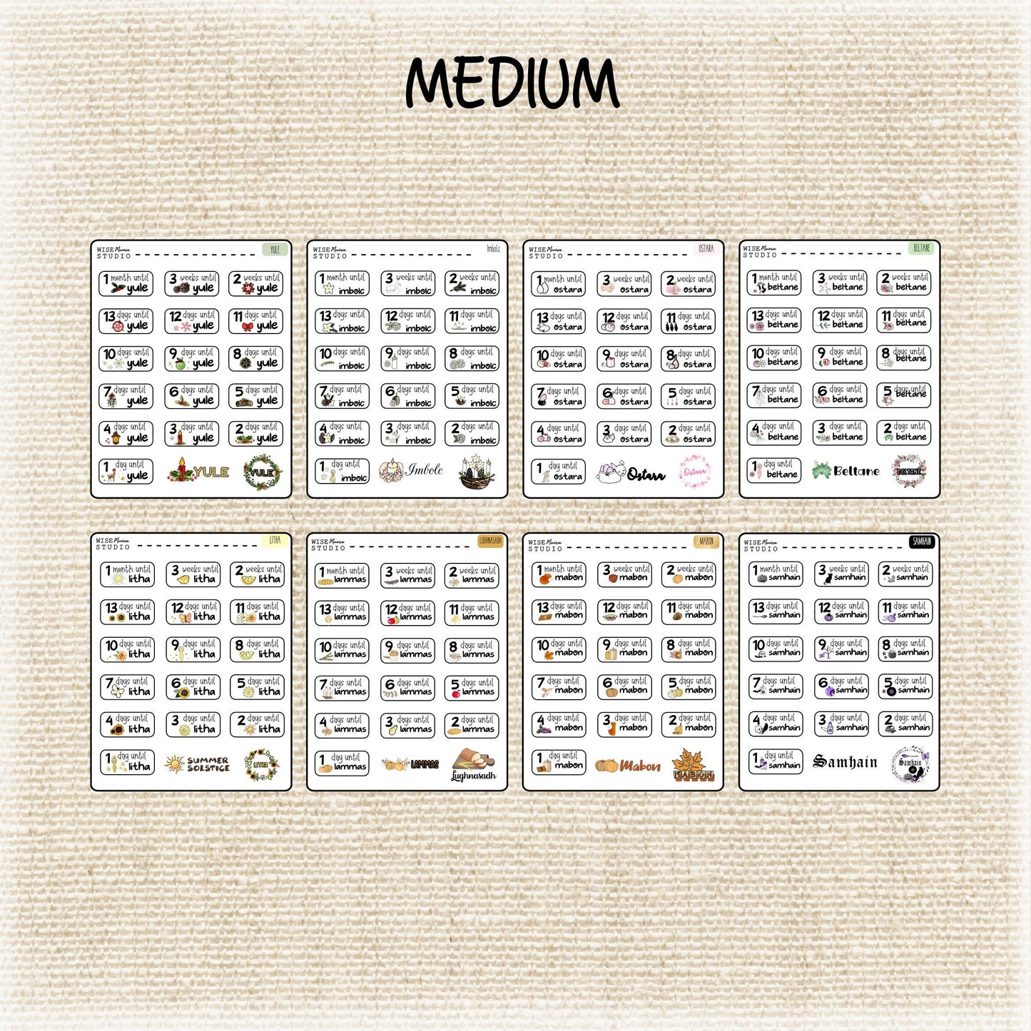 Countdown to Sabbats Stickers