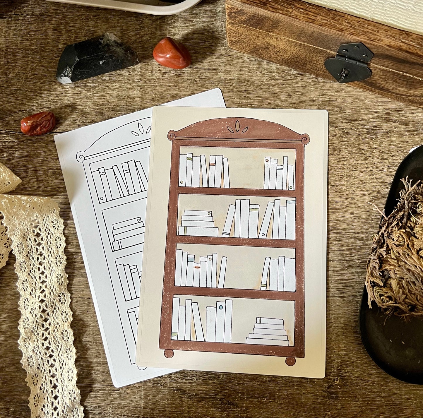 Bookshelf Full Page Sticker