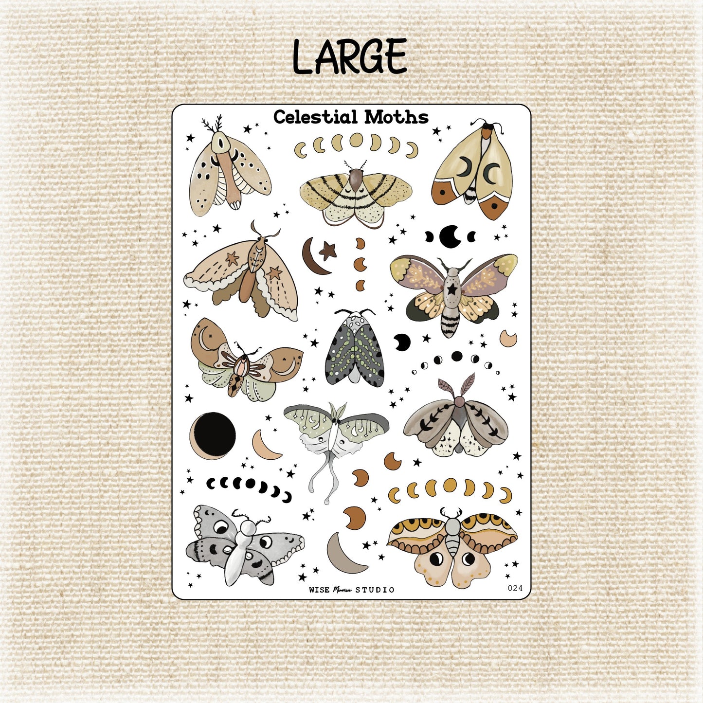 Celestial Moths Stickers