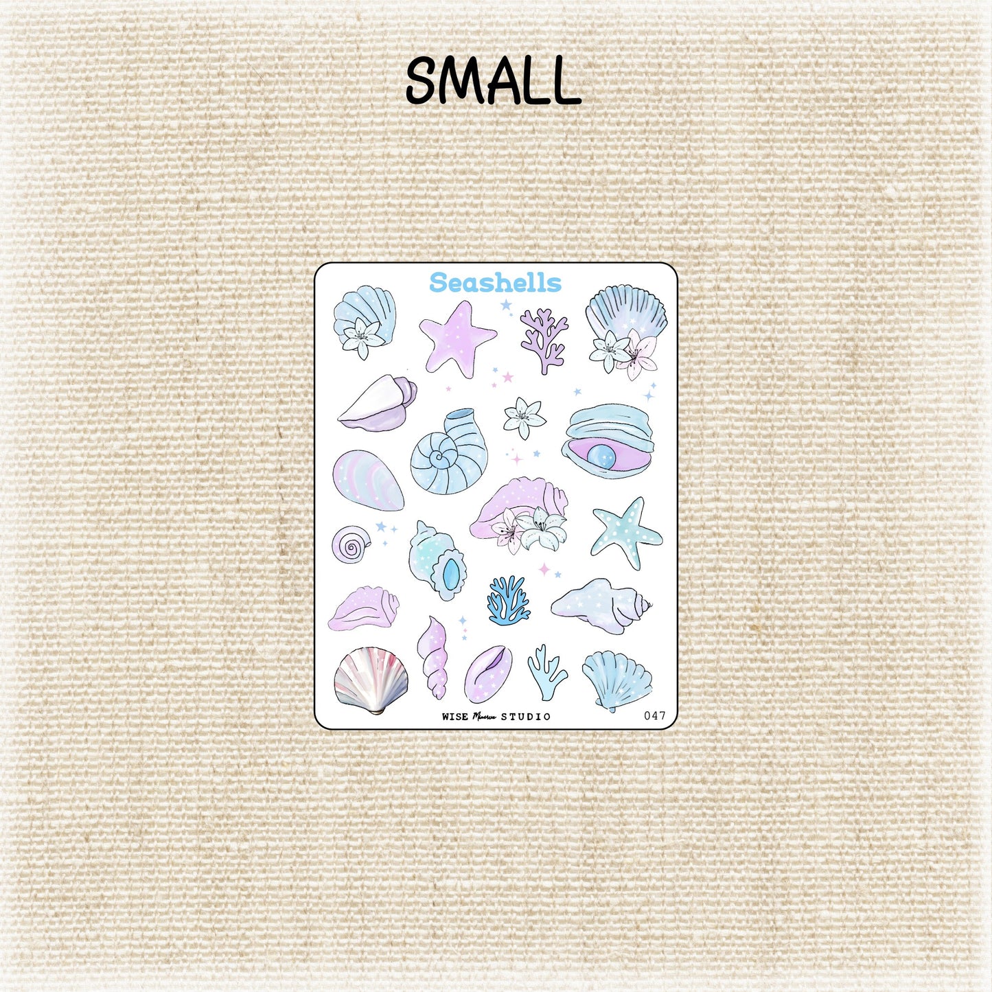 Pastel Seashells Stickers