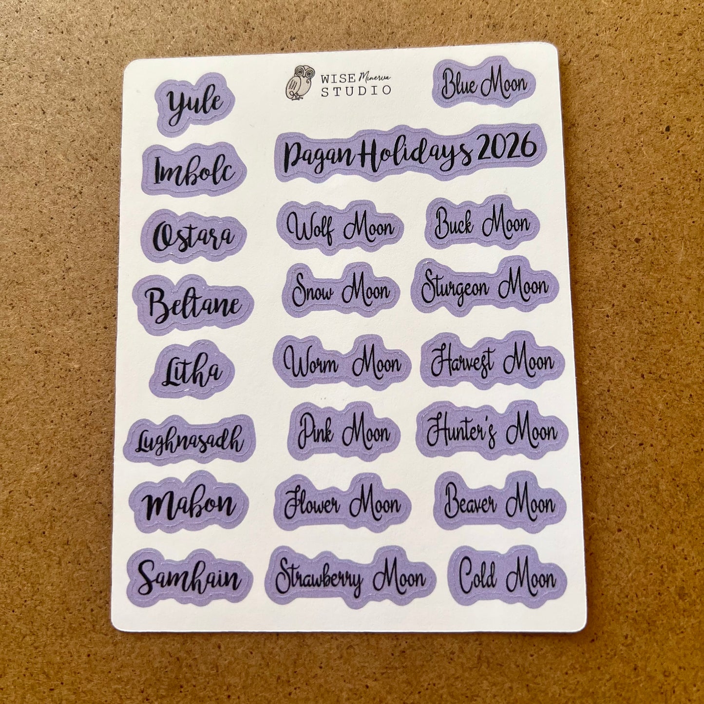 2026 Pagan Holidays Stickers