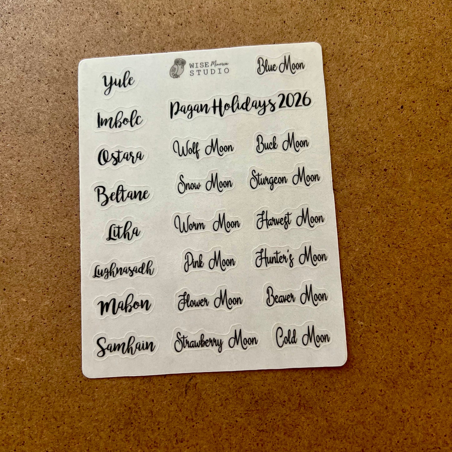 2026 Pagan Holidays Stickers