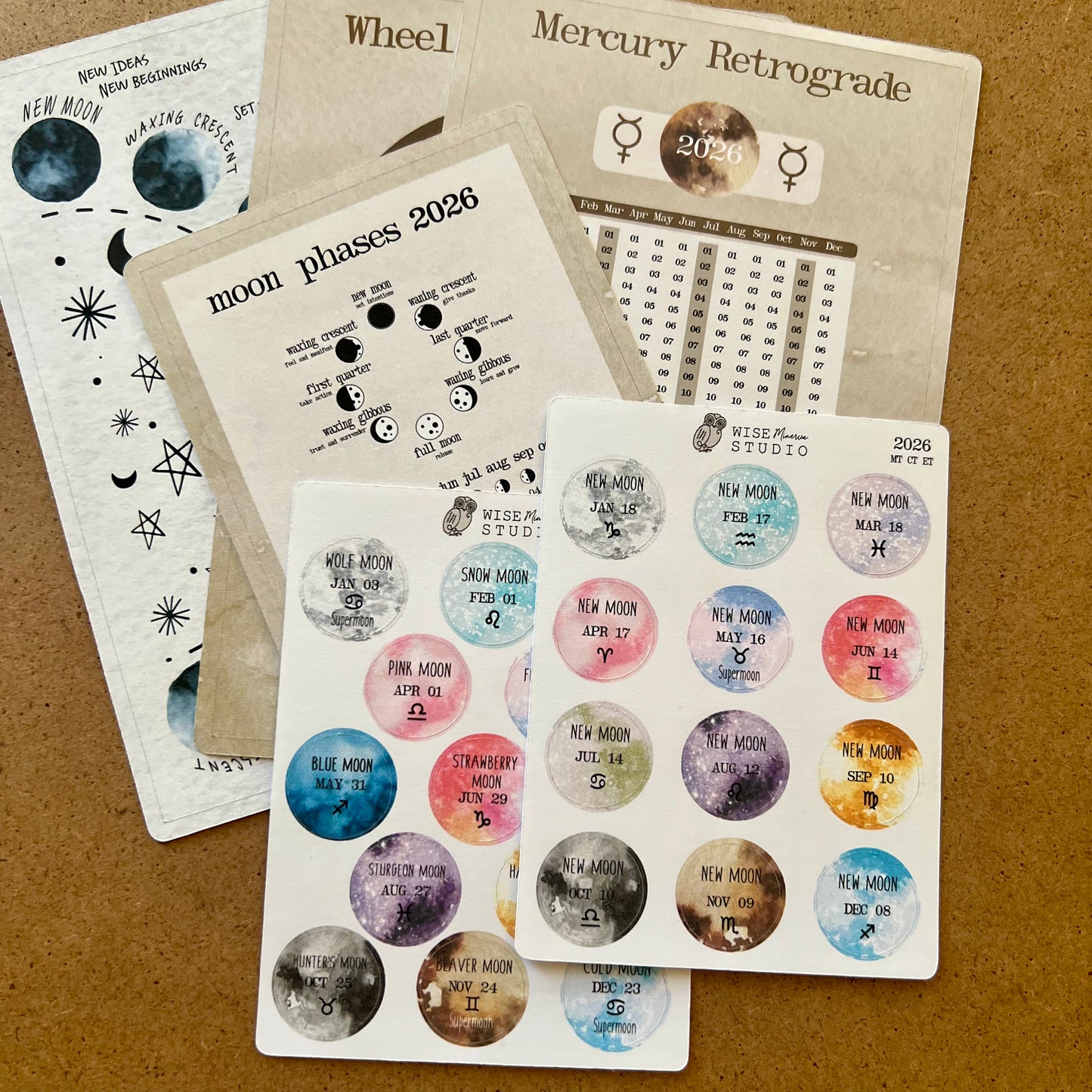 2026 BUNDLE CALENDARS Stickers