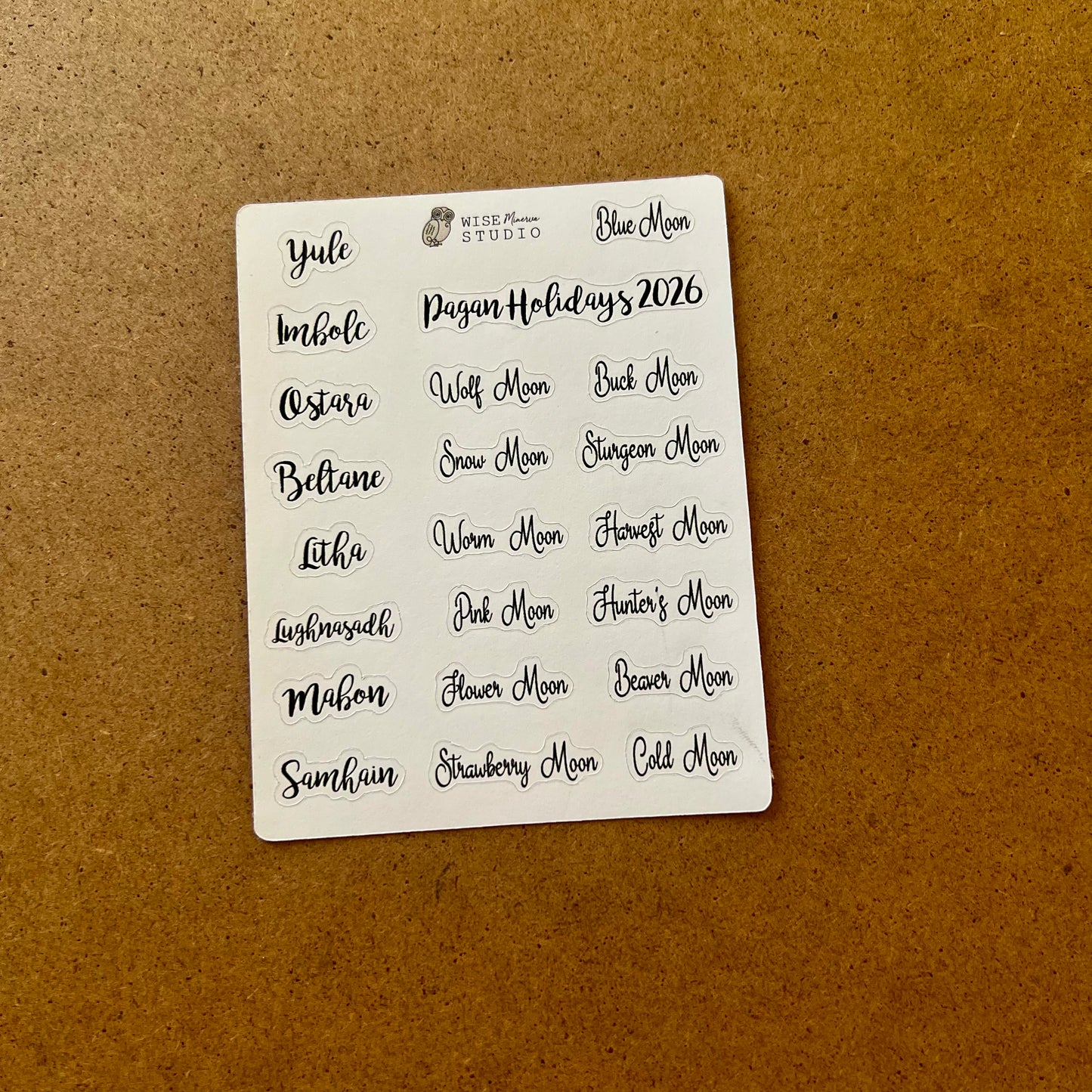 2026 Pagan Holidays Stickers