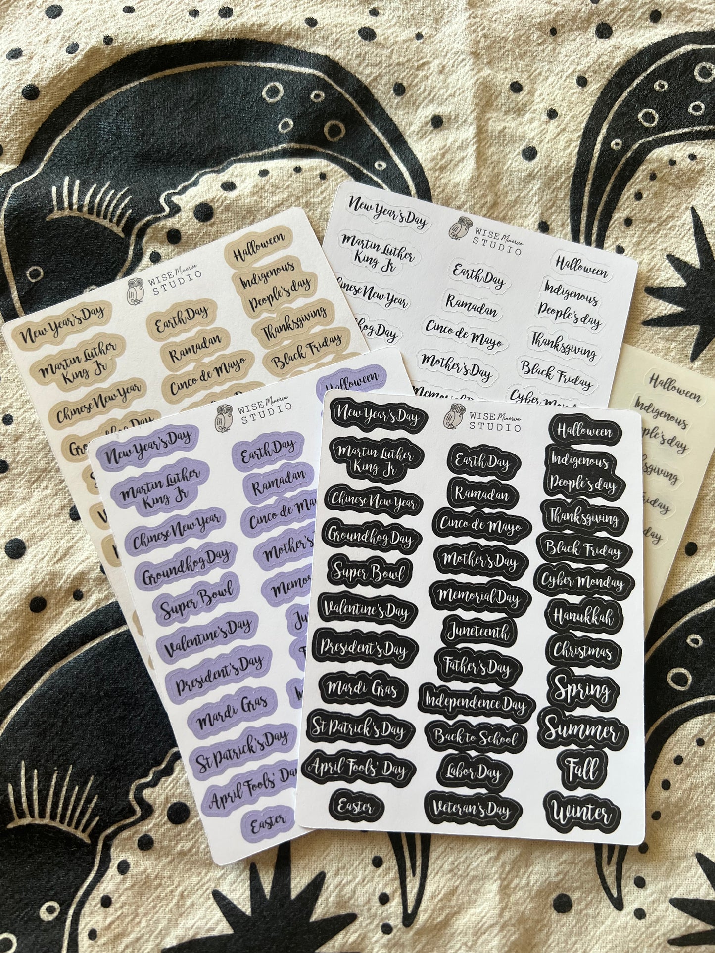 2026 USA Holidays Stickers