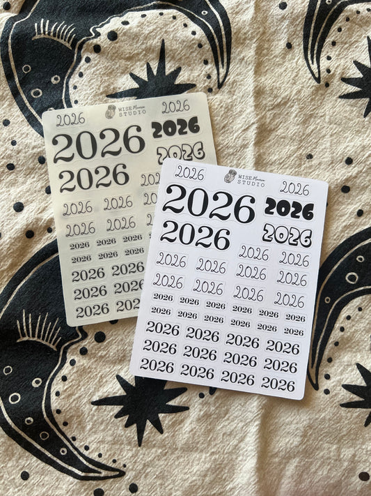 2026 Script Planner Stickers