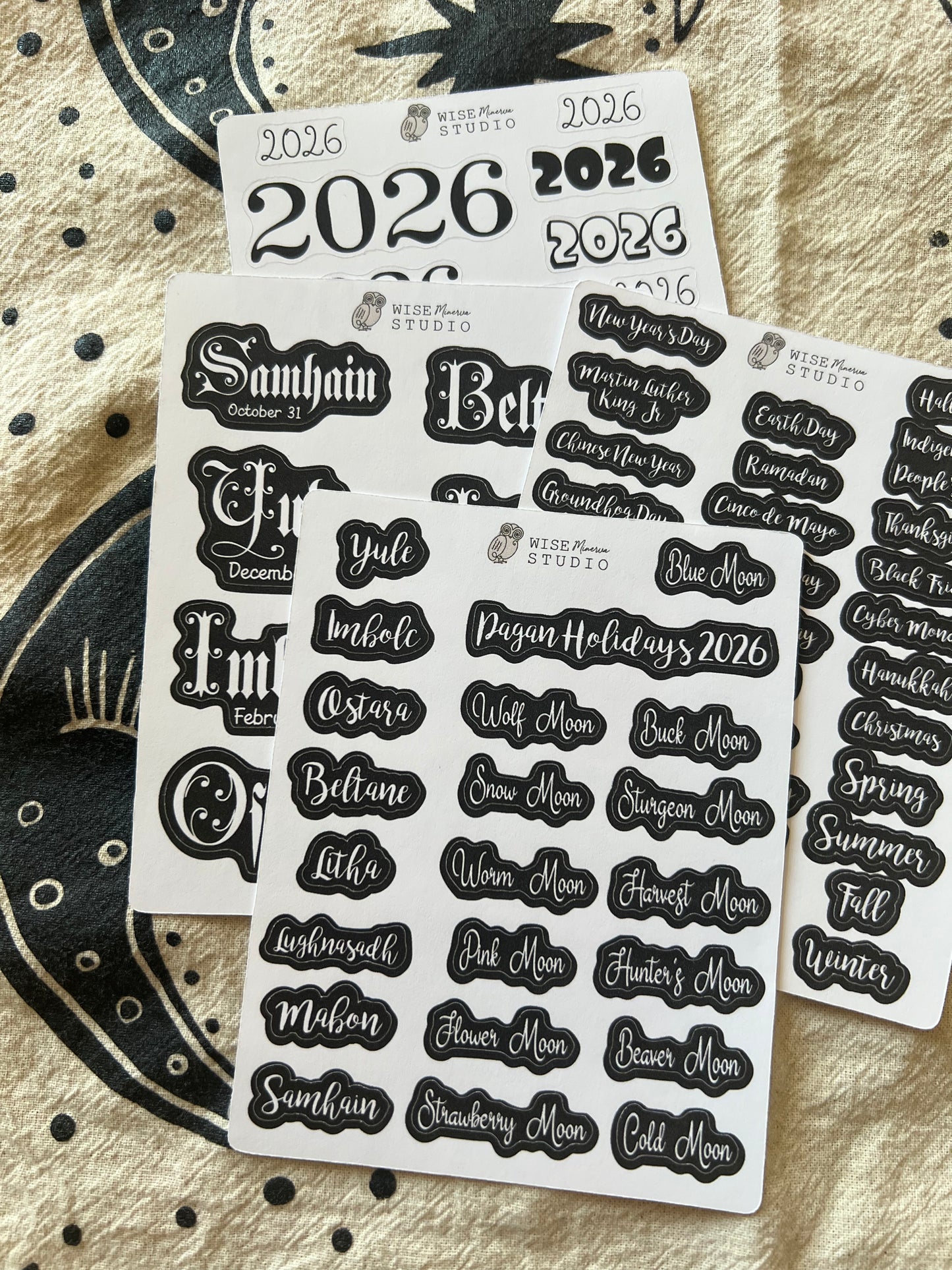 2026 BUNDLE Script Planner Stickers