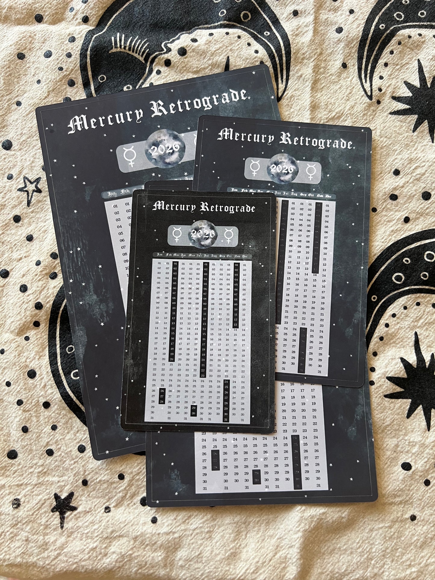 2026 Mercury Retrogrades Dashboard Sticker