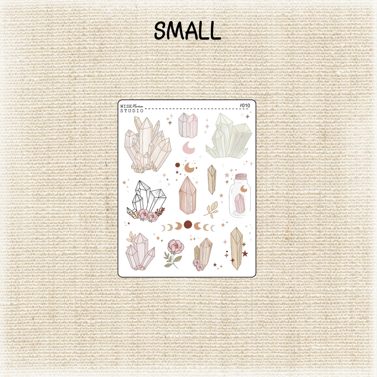Brahmi Rocks Stickers Boho Crystals Stickers – wiseminervastudio