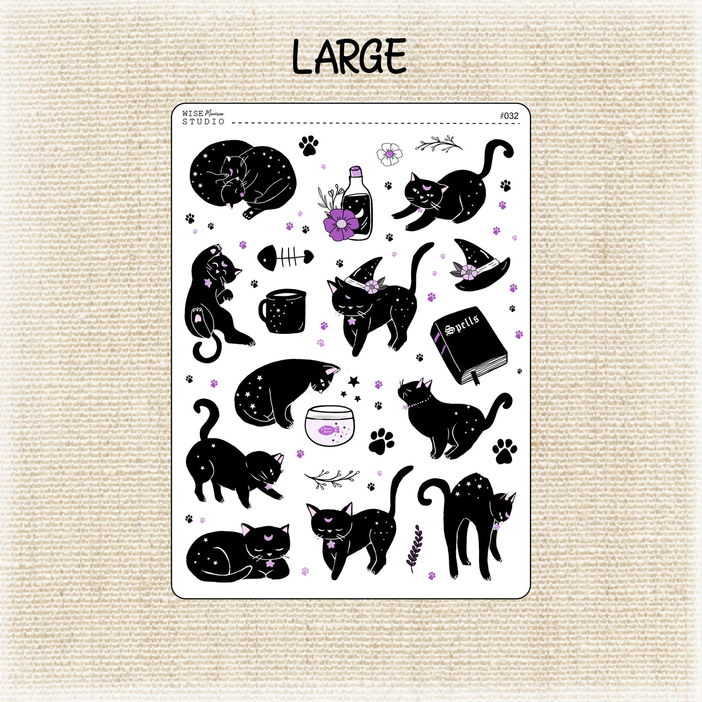 Black Cats Stickers