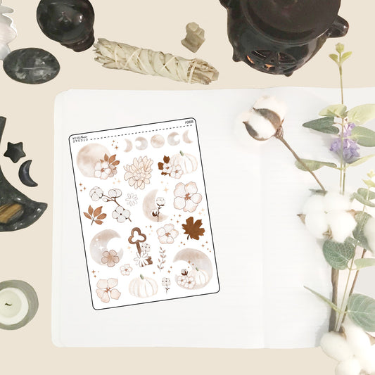 Fall Moon Stickers