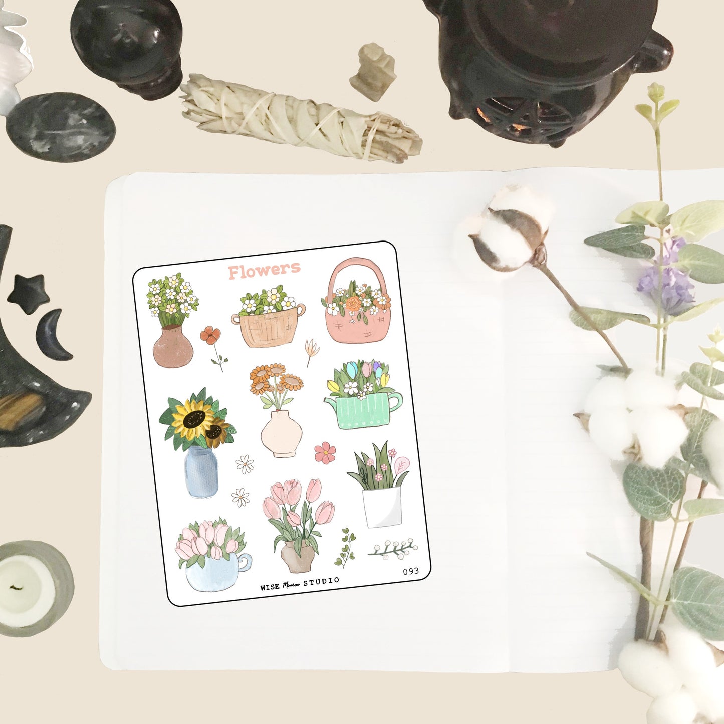 House Flowers Stickers